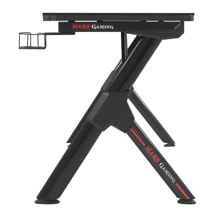 Birou Mars Gaming MGDXLW Alb Negru Oțel 160 x 60 cm (160 x 60 cm)
