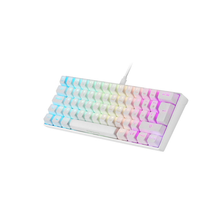 Tastatură Mars Gaming MKMINI Qwerty Spaniolă RGB Alb
