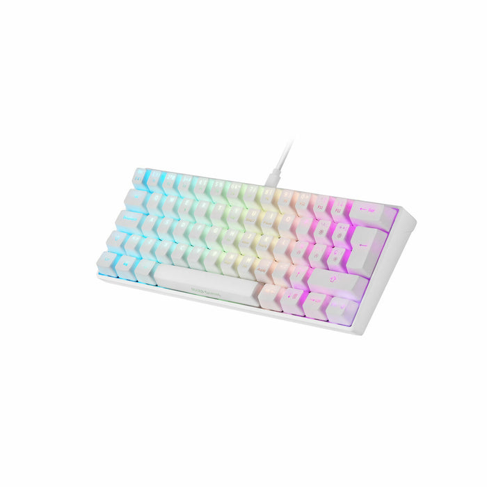 Tastatură Mars Gaming MKMINIWBES Qwerty Spaniolă RGB Alb