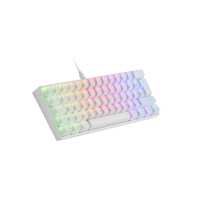 Tastatură Mars Gaming MKMINI Qwerty Spaniolă RGB Alb