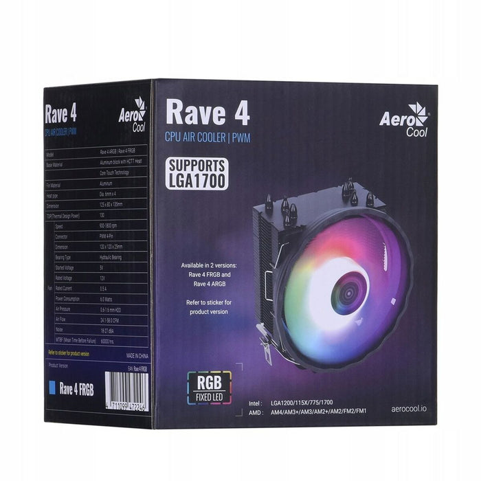Ventilator și Heatsink Aerocool AEROPGSRAVE4-FRGB-4P