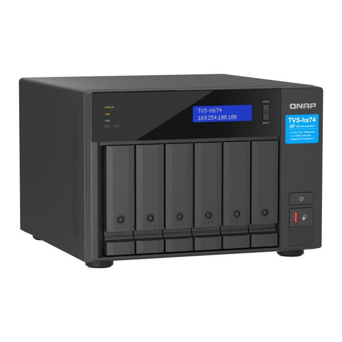 Stocare în Rețea NAS Qnap TVS-h674 Negru Intel Core i3-12100