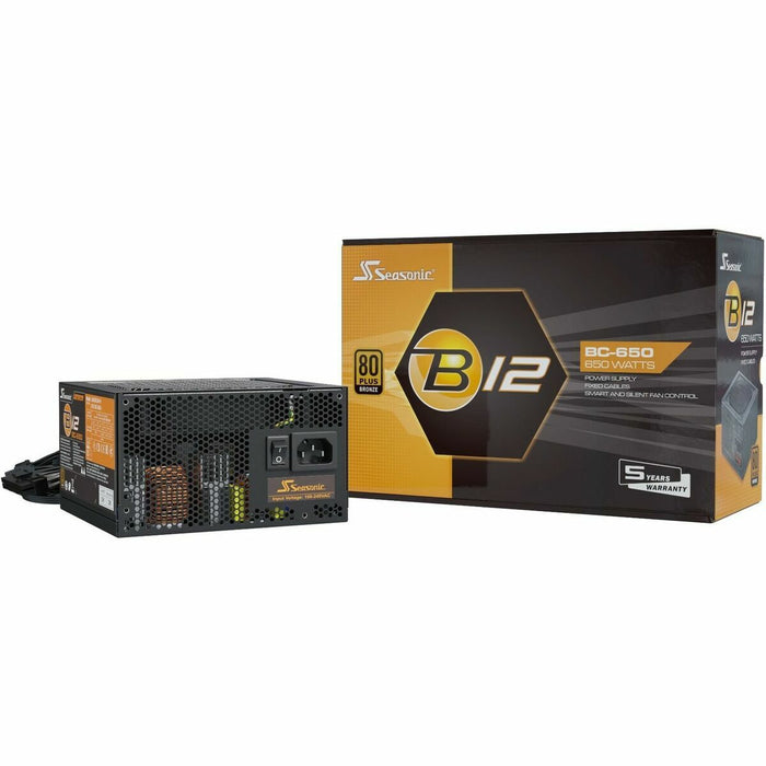Sursă de Alimentare SeaSonic B12 BC-650 650 W ATX 80 Plus Bronze