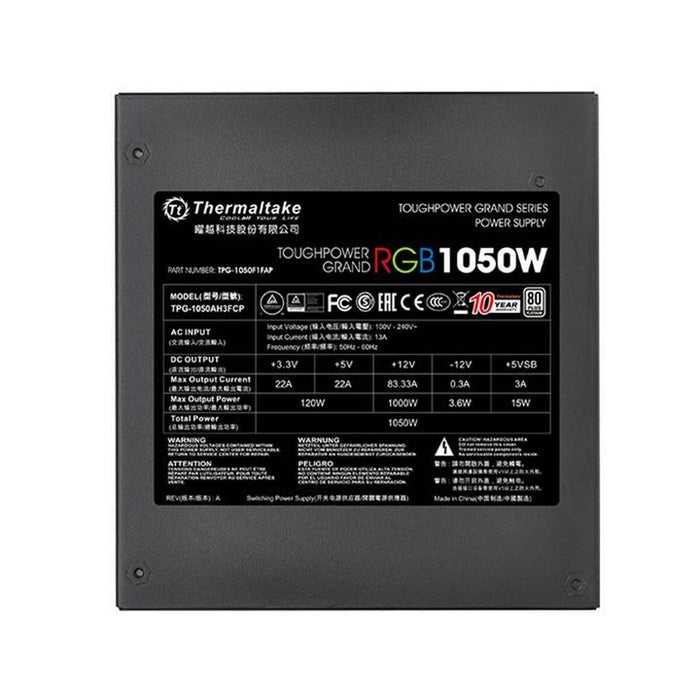 Sursă de Alimentare THERMALTAKE Toughpower Grand RGB 1050W Platinum ATX 1000 W 1050 W 80 PLUS Platinum