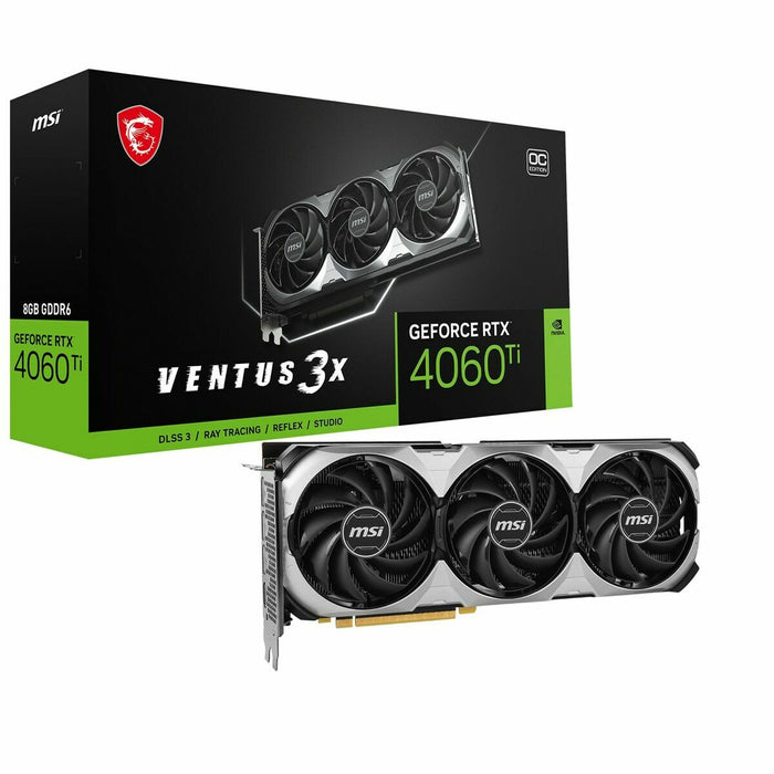 Placă Grafică MSI VENTUS 3X Geforce RTX 4060 Ti 8 GB GDDR6 GDDR6X