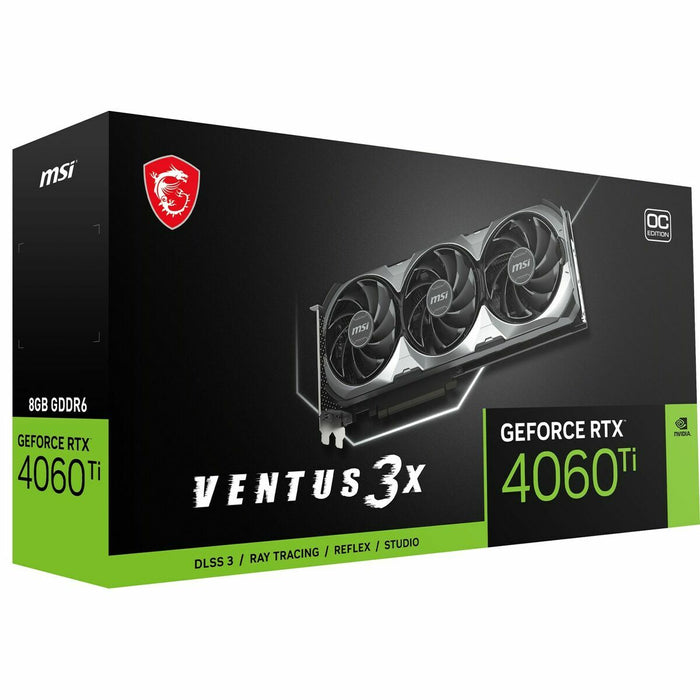 Placă Grafică MSI VENTUS 3X Geforce RTX 4060 Ti 8 GB GDDR6 GDDR6X