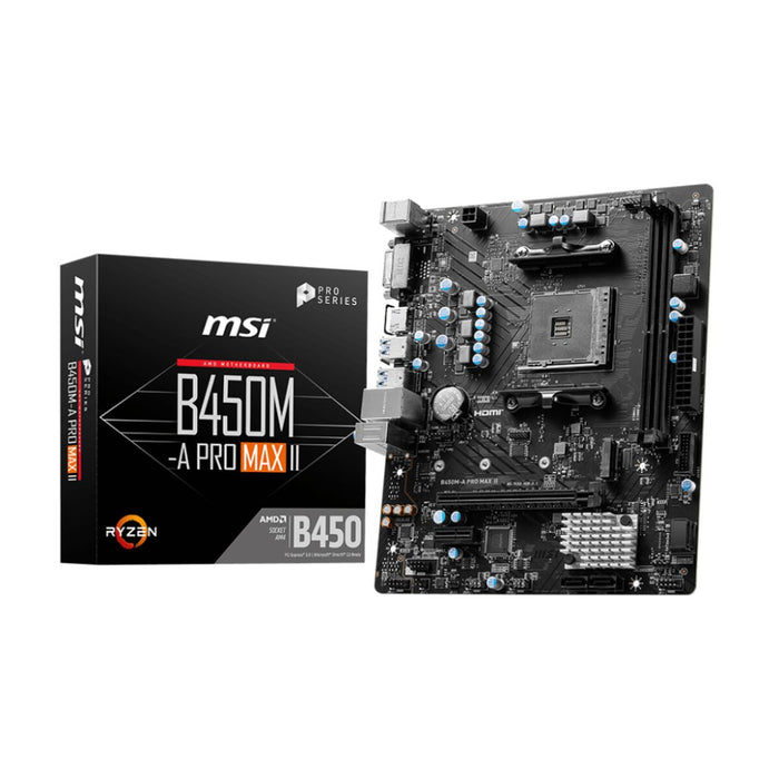 Placă de Bază MSI B450M-A PRO MAX II  AMD B450 AMD AMD AM4