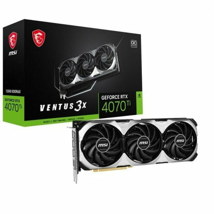 Placă Grafică MSI GeForce RTX 4070 Ti VENTUS 3X E OC GeForce RTX 4070 Ti 12 GB RAM 12 GB GDDR6 GDDR6X