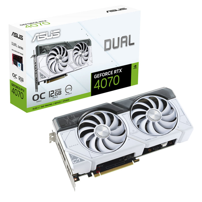 Placă Grafică Asus Dual GeForce RTX 4070 White OC Edition GEFORCE RTX 4070 12 GB