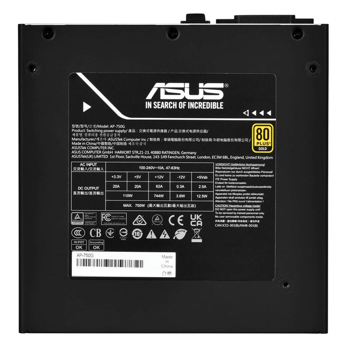 Sursă de Alimentare Asus 90YE00U1-B0NB00                 ATX 750 W 80 Plus Gold