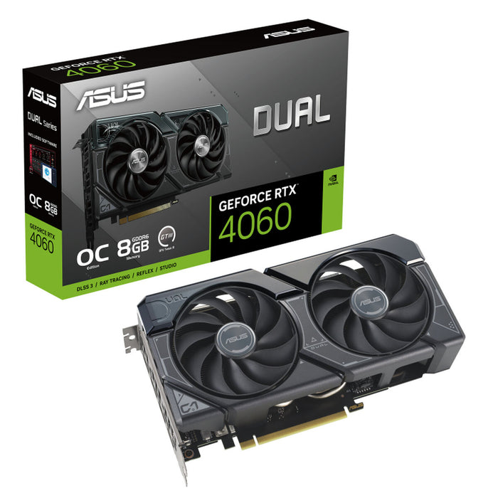 Placă Grafică Asus DUAL RTX 4060 OC Geforce RTX 4060 8 GB GDDR6