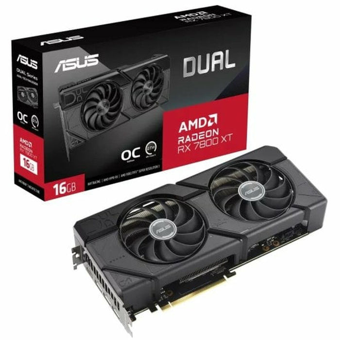 Placă Grafică Asus Dual Radeon RX 7800 XT OC Edition AMD RADEON RX 7800 XT 16 GB GDDR6
