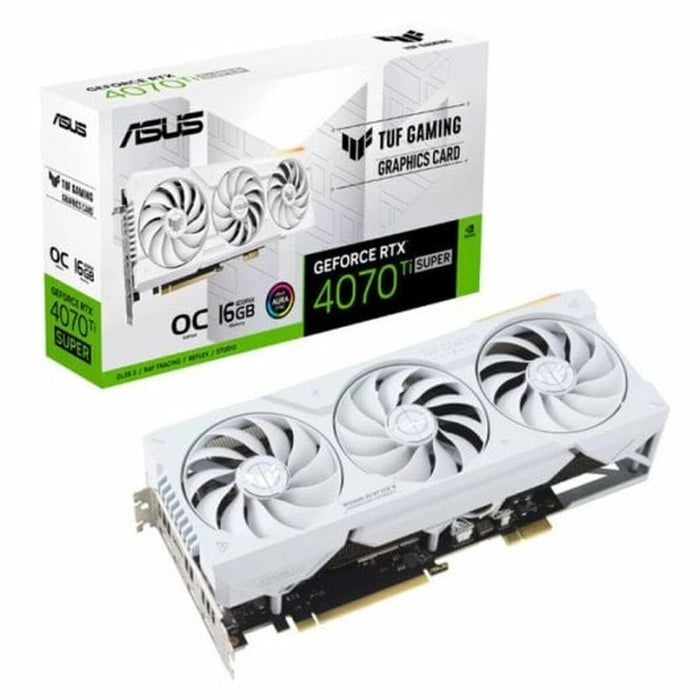 Placă Grafică Asus TUF Gaming RTX 4070 Ti Super OC Edition White GEFORCE RTX 4070 16 GB GDDR6