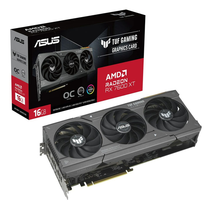 Placă Grafică Asus TUF-RX7600XT-O16G AMD RADEON RX 7600 XT 16 GB GDDR6