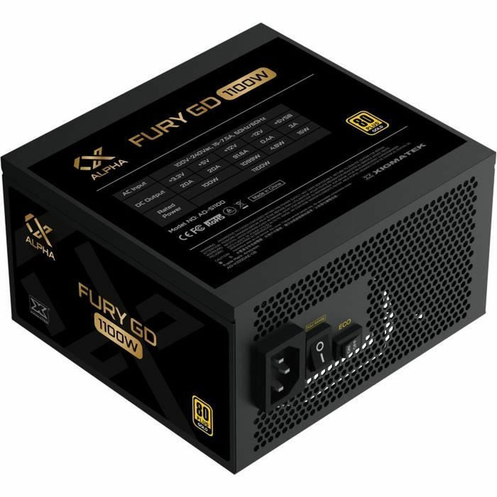 Sursă de Alimentare XIGMATEK FURY GD 1100 W Negru