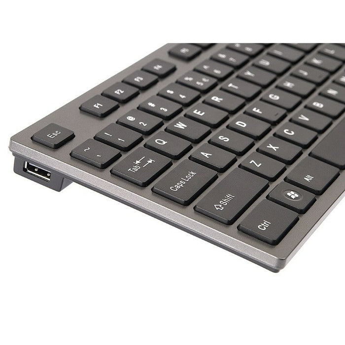 Tastatură A4 Tech KV-300H QWERTY Negru Gri Monocrom Negru/Gri