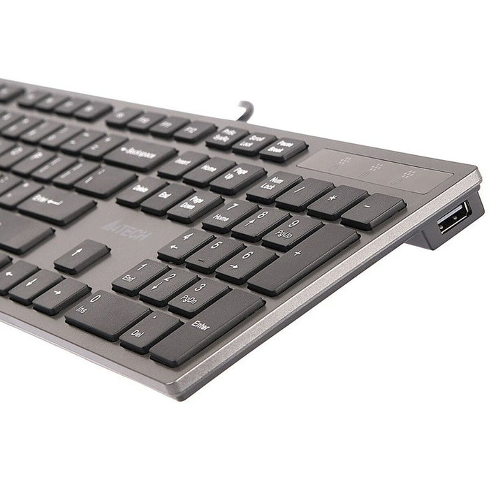 Tastatură A4 Tech KV-300H QWERTY Negru Gri Monocrom Negru/Gri