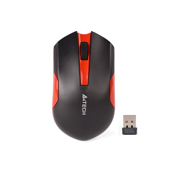 Mouse Fără Fir A4 Tech G3-200N Negru/Roșu
