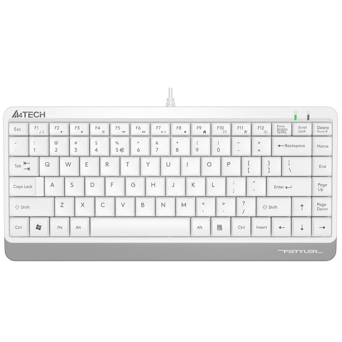 Tastatură A4 Tech A4TKLA47119 QWERTY Alb Engleză