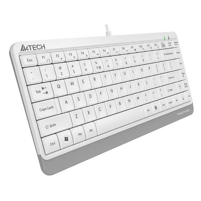 Tastatură A4 Tech A4TKLA47119 QWERTY Alb Engleză
