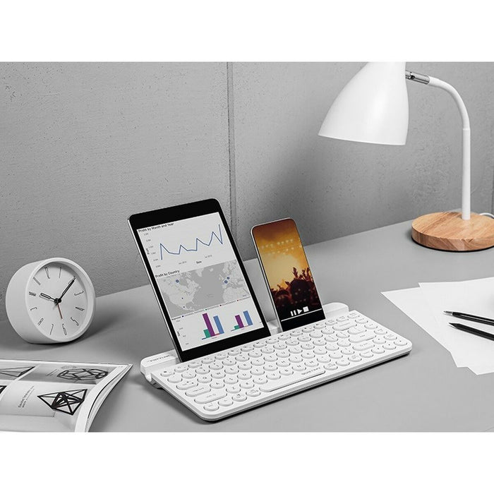 Tastatură A4 Tech A4TKLA47187 QWERTY Alb