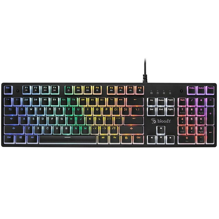 Tastatură A4 Tech A4TKLA47115 Negru Multicolor QWERTY
