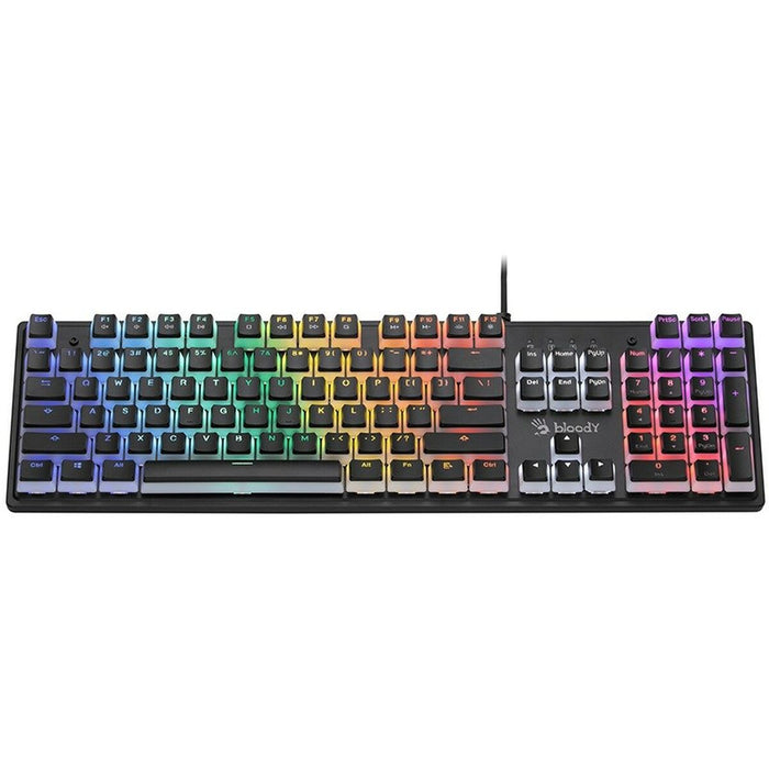 Tastatură A4 Tech A4TKLA47115 Negru Multicolor QWERTY