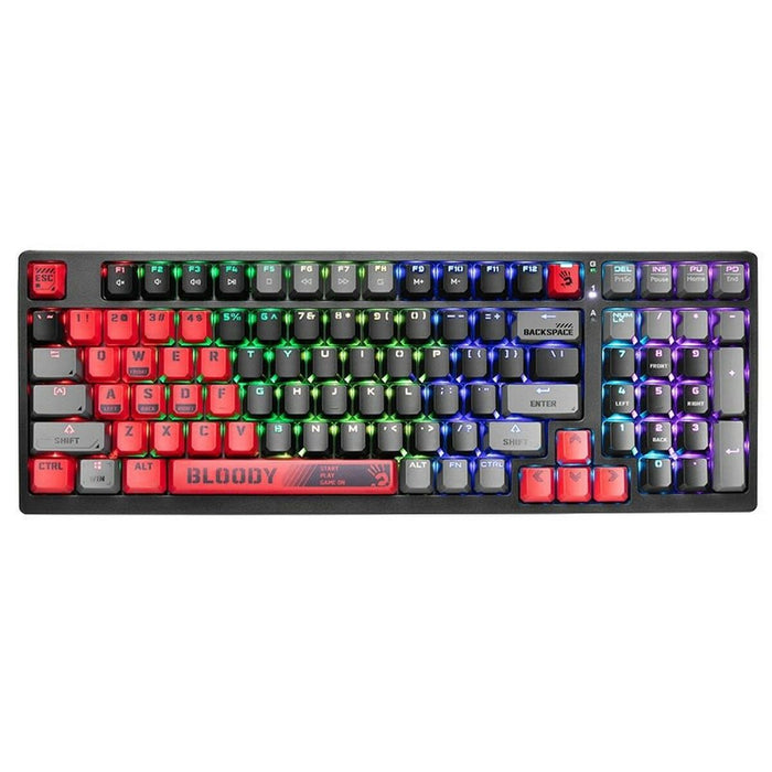 Tastatură A4 Tech A4TKLA47261 Mecanic Negru Multicolor QWERTY
