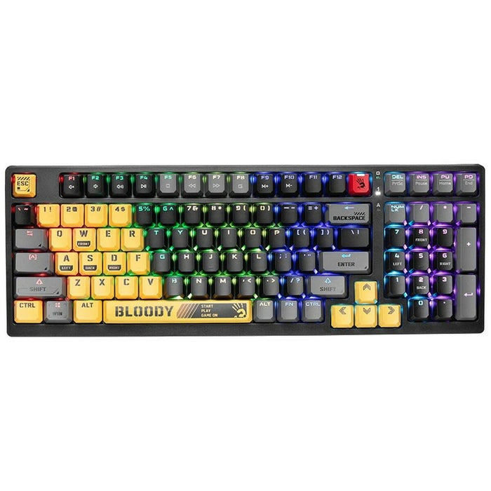 Tastatură A4 Tech A4TKLA47262 Mecanic Negru Multicolor QWERTY