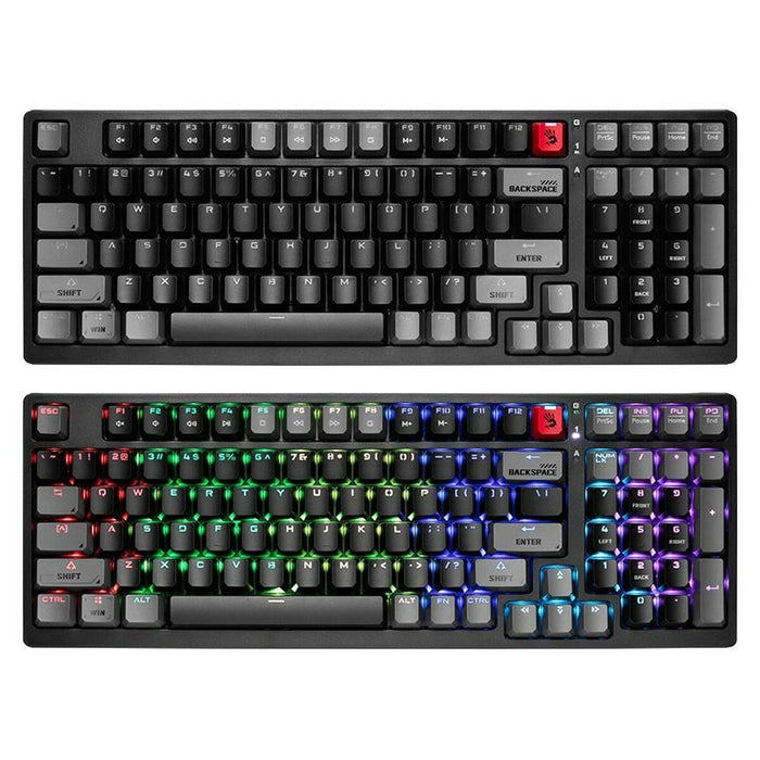 Tastatură A4 Tech A4TKLA47262 Mecanic Negru Multicolor QWERTY