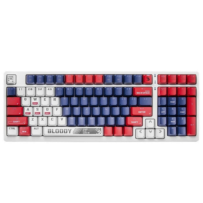 Tastatură A4 Tech A4TKLA47263 Alb Multicolor QWERTY