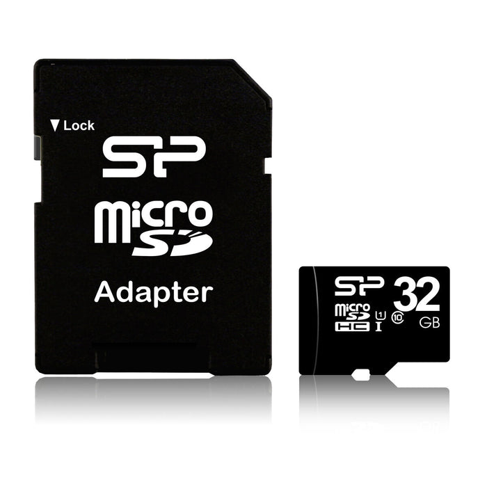 Card de Memorie Micro SD cu Adaptor Silicon Power SP032GBSTH010V10SP SDHC 32 GB