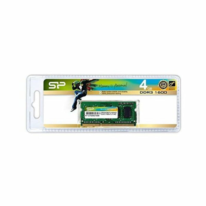 Memorie RAM Silicon Power SP004GBSTU160N02 SO-DIMM 4 GB DDR3 1600 mHz 4 GB