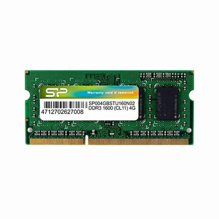 Memorie RAM Silicon Power SP004GBSTU160N02 SO-DIMM 4 GB DDR3 1600 mHz 4 GB