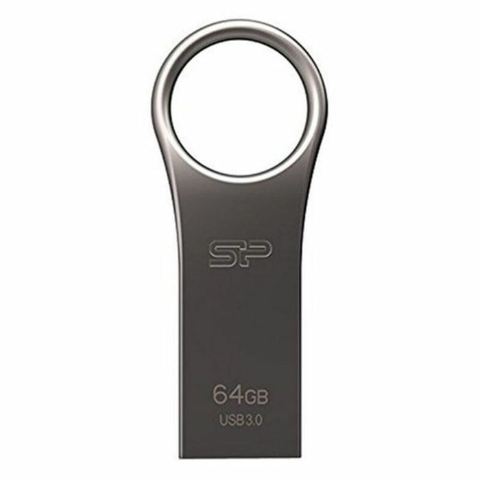 Memorie USB Silicon Power SP064GBUF3J80V1T 64 GB Titaniu Argintiu 64 GB 128 GB