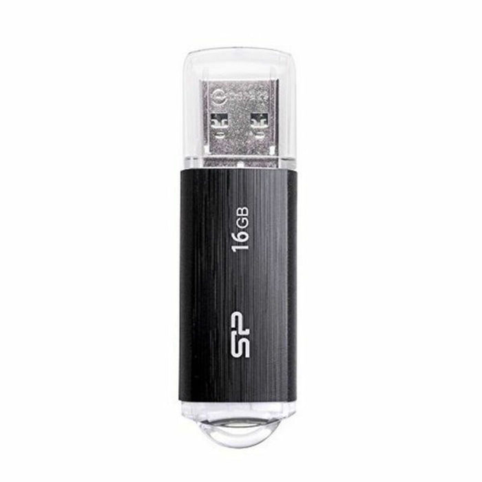 Memorie USB Silicon Power SP016GBUF2U02V1K 16 GB USB 2.0 Negru 16 GB