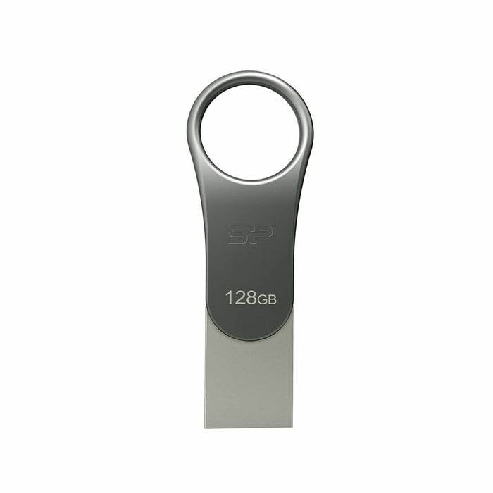 Memorie USB Silicon Power Mobile C80 Gri Titaniu 128 GB