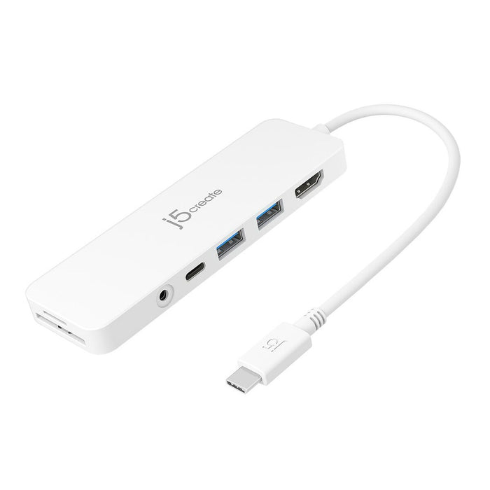 Hub USB j5create JCD373-N Alb
