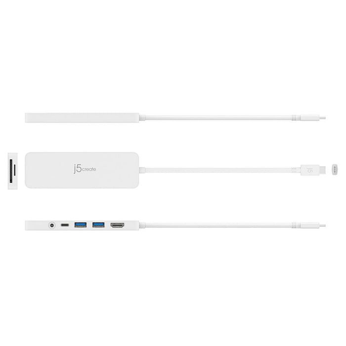 Hub USB j5create JCD373-N Alb