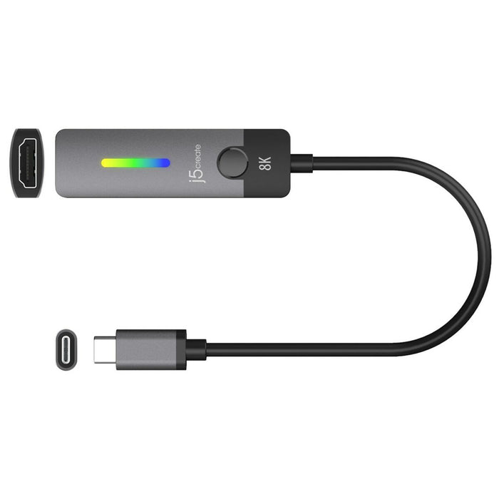 Adaptor USB-C la HDMI j5create JCA157-N Negru Gri 10 cm