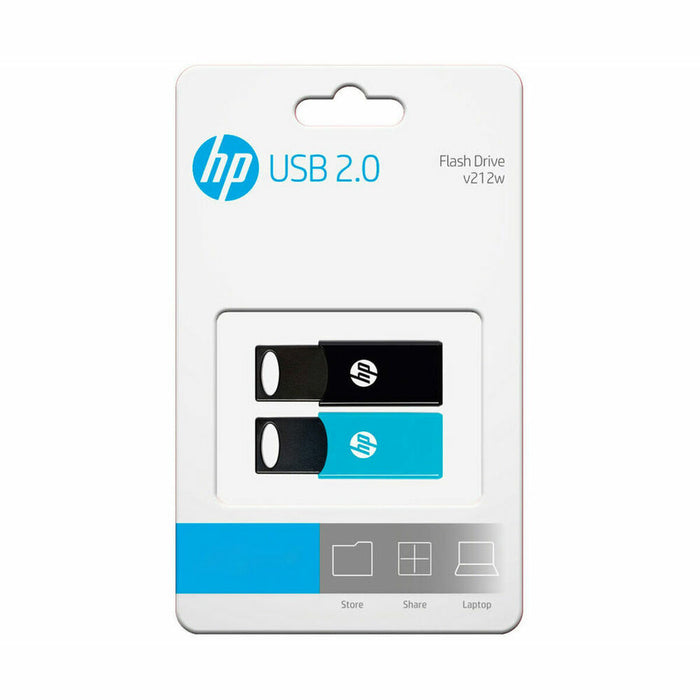 Memorie USB HP 4712847099760 USB 2.0 64GB 2 Unități Negru 64 GB