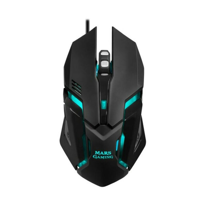 Tastatură și Mouse Gaming Mars Gaming MCP118 Negru Qwerty Spaniolă