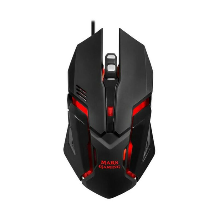 Tastatură și Mouse Gaming Mars Gaming MCP118 Negru Qwerty Spaniolă
