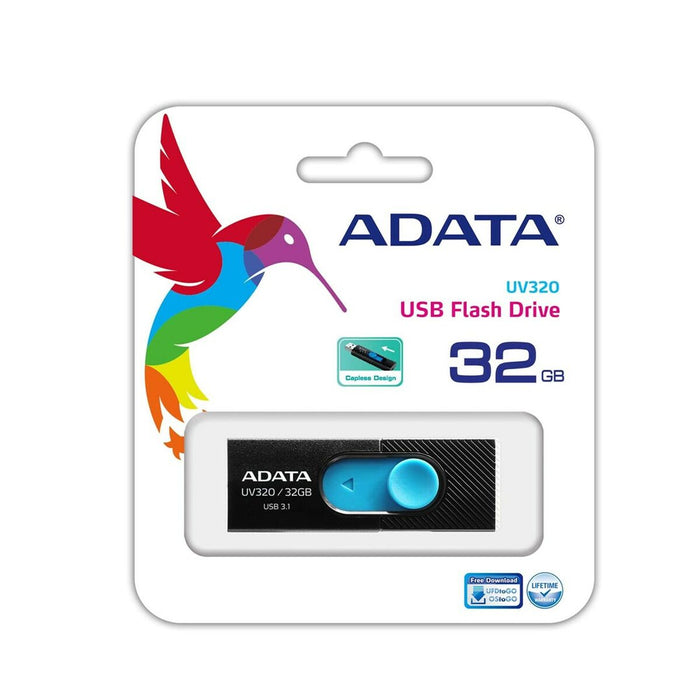 Memorie USB Adata UV320 Negru Negru/Albastru 32 GB
