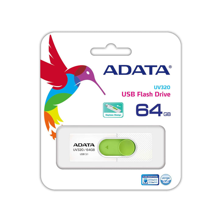 Memorie USB Adata UV320 Verde Alb/Verde 64 GB