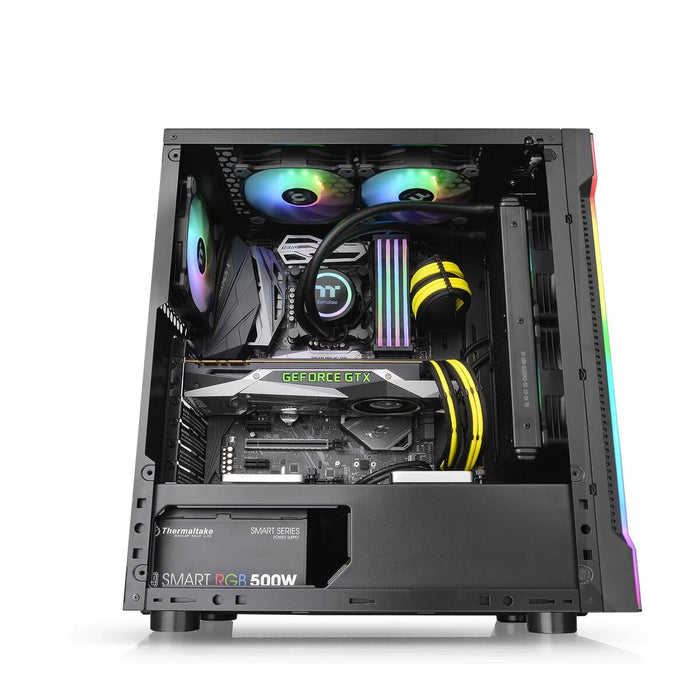 Unitate Semi-tower ATX THERMALTAKE H200 TG RGB Negru