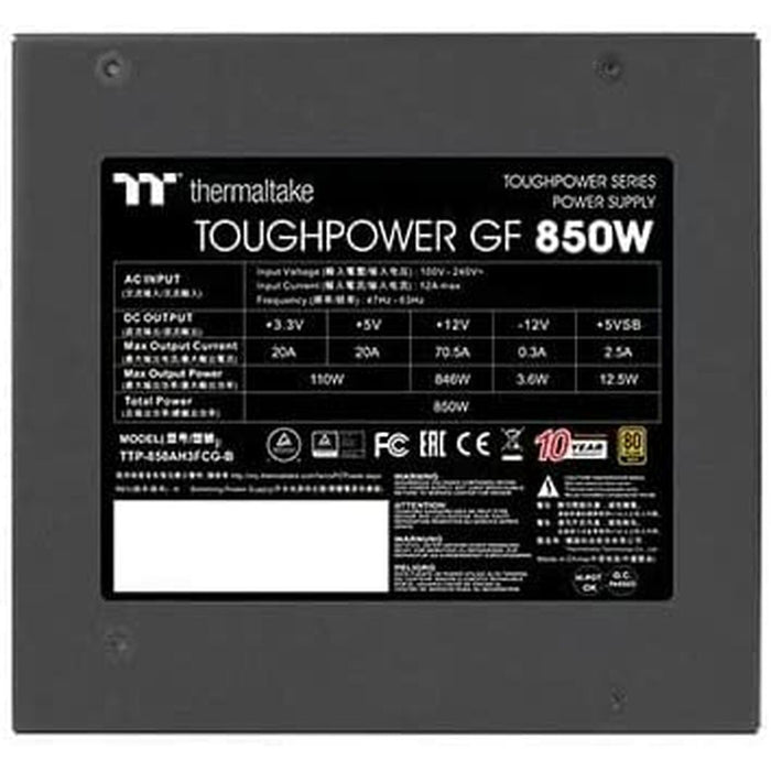 Sursă de Alimentare THERMALTAKE Toughpower GF 850W 850 W 80 Plus Gold