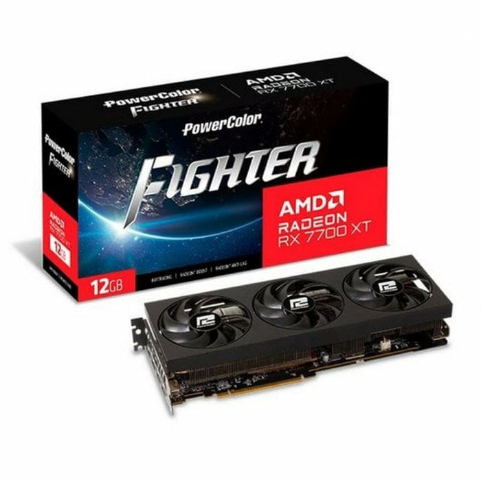 Placă Grafică Powercolor AMD RADEON RX 7700 XT 12 GB GDDR6