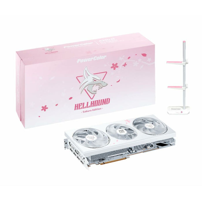 Placă Grafică Powercolor RX7800XT 16G-L/OC/SAKURA LIMITE AMD RADEON RX 7800 XT 16 GB GDDR6