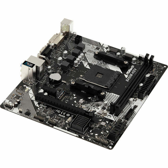 Placă de Bază ASRock B450M-HDV R4.0 AMD AM4 AMD B450 AMD